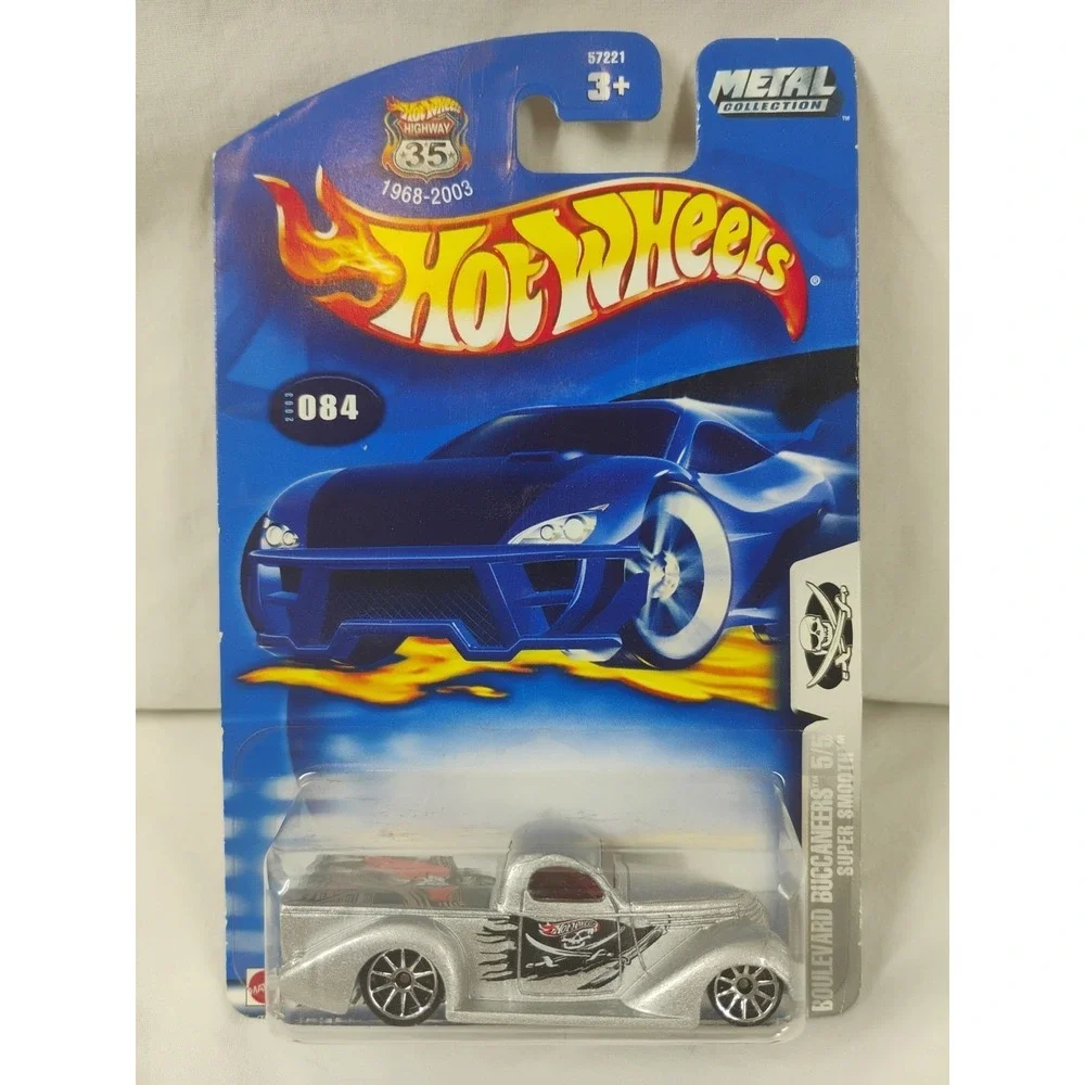 2003 Hot Wheels #084 Boulevard Buccaneers 5/5 Super Smooth Silver Pickup Truck‎